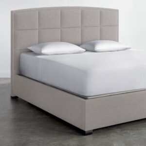 Windowpane Curve Upholstered Bed